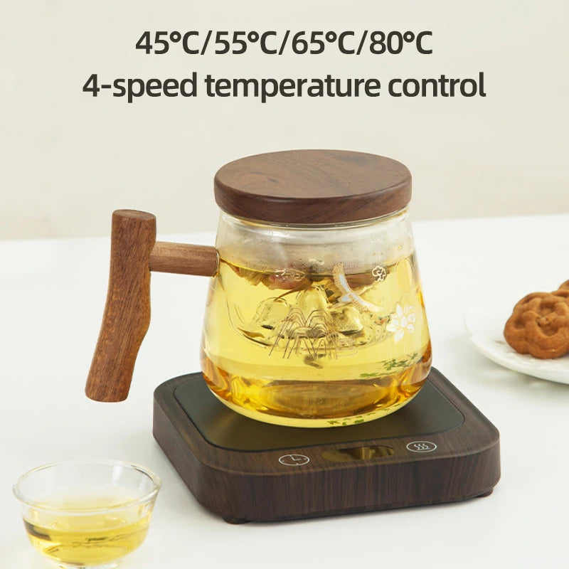 35W Coffee Mug Warmer Cup Heater Heating Pad Electric Hot Plate 4 Gear Temperature Warmer Coaster For Milk Tea Water 220V