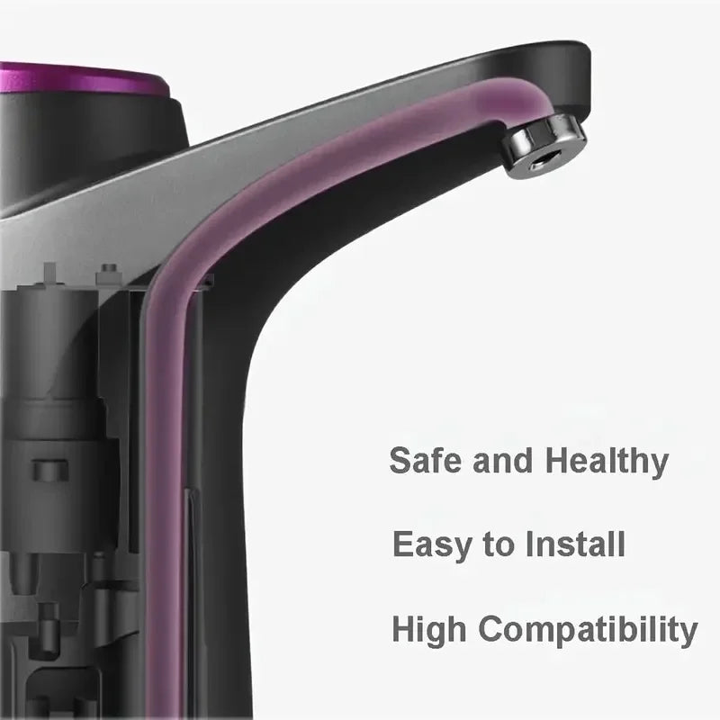 Portable 5-gallon water dispenser with USB charging - automatic electric pump suitable for home, office, and outdoor use
