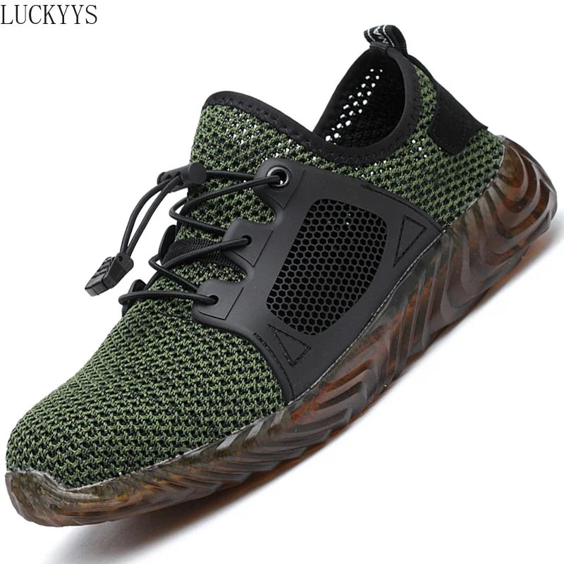 Indestructible Work Safety Shoes Men Steel Toe Cap Work Shoes Sneakers Puncture-Proof Boots Male Shoes Footwear Plus Size 49 50 5 sold byONE TO ONE Store Sto... (4.4 | 4