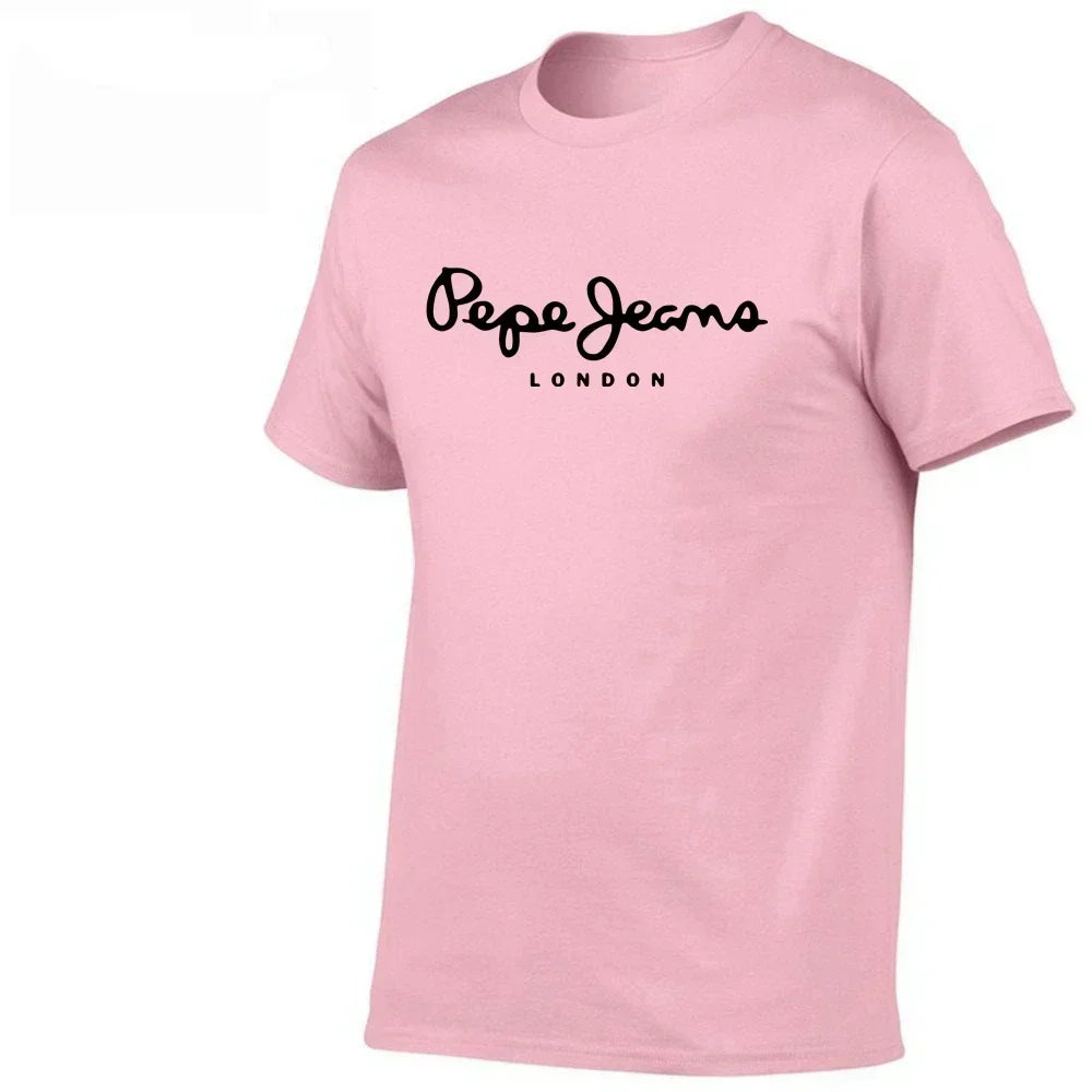 Summer Trendy High Quality Versatile Fashion T-shirt Men Women Plus Size Casual Fashion Letter Print Round Neck Short Sleeve Tee